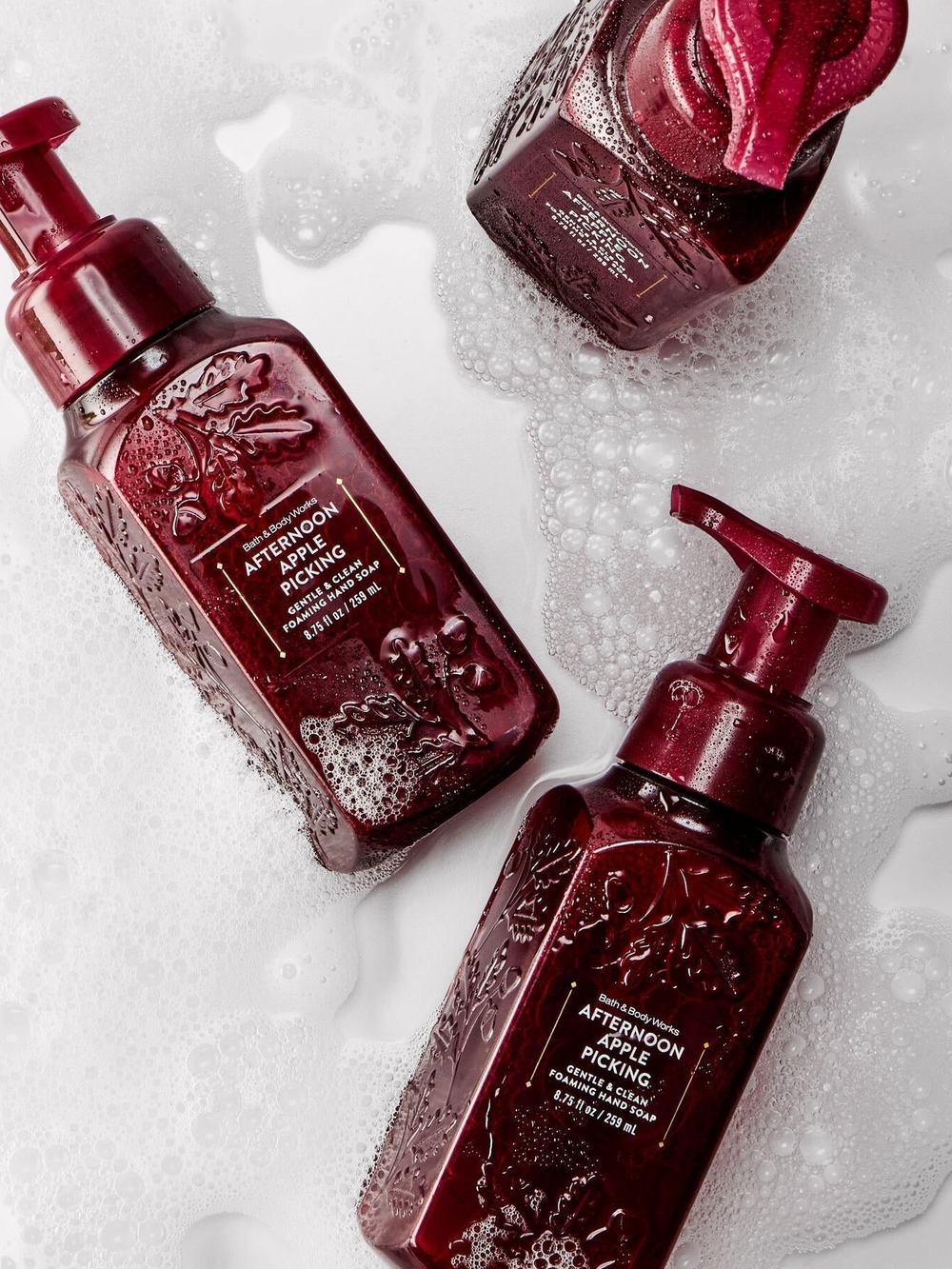 Three Afternoon Apple Picking Foaming Hand Soaps by BATH & BODY WORKS - Picture 4 of 6